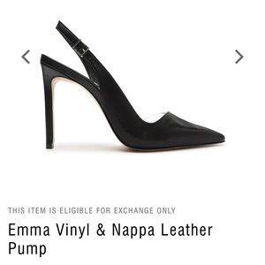 Schutz Emma Vinyl & Nappa Leather Pump Stiletto Heel Size 9